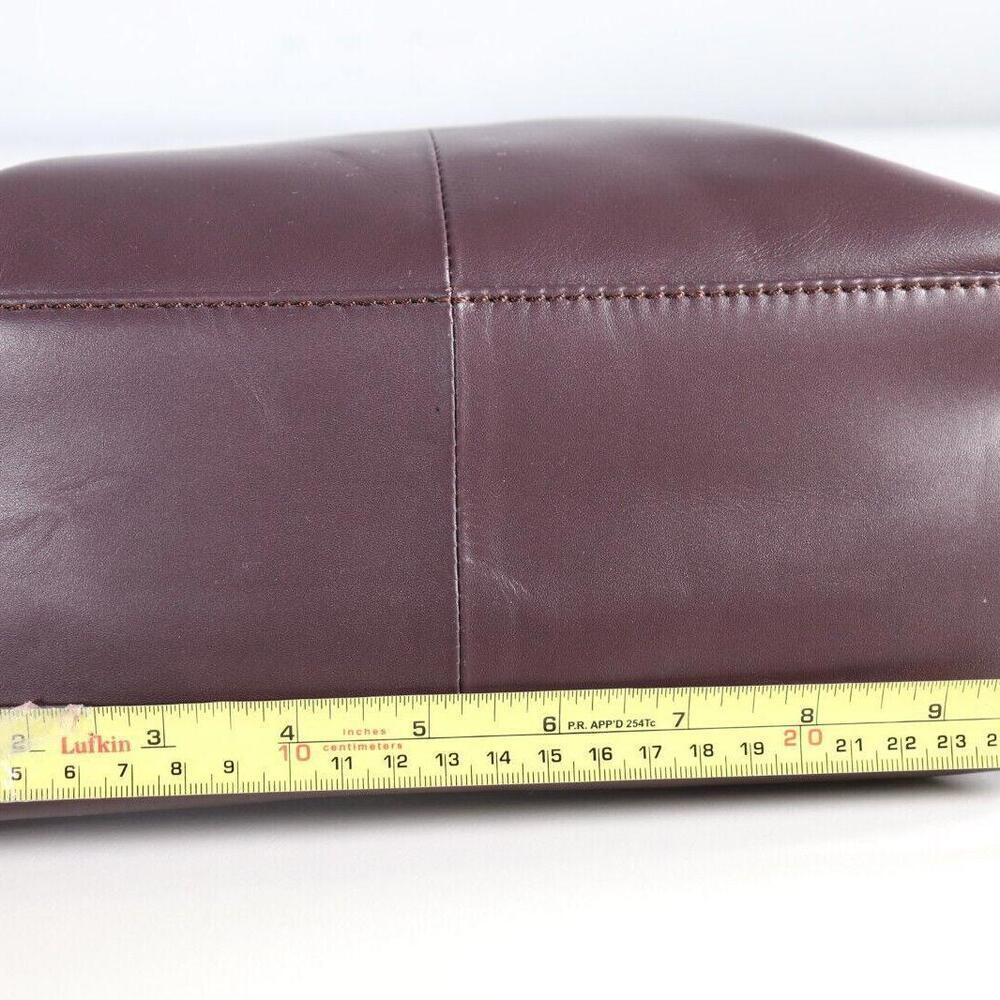 Marks & Spencer Women's One Size Maroon Faux Leather Shoulder Bag - Picture 11 of 15
